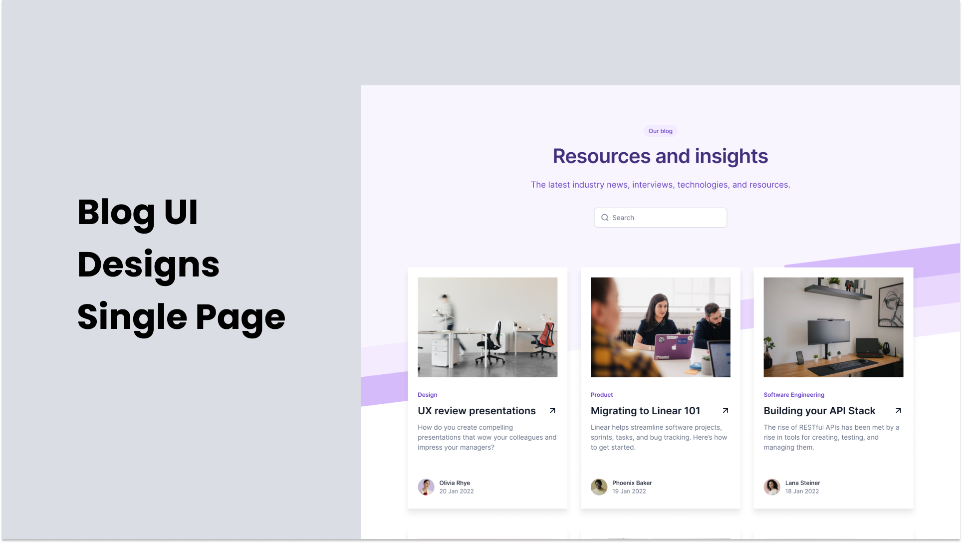 blog application